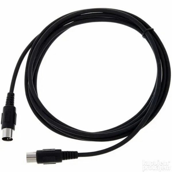 Justln midi kabl standard 6m crni