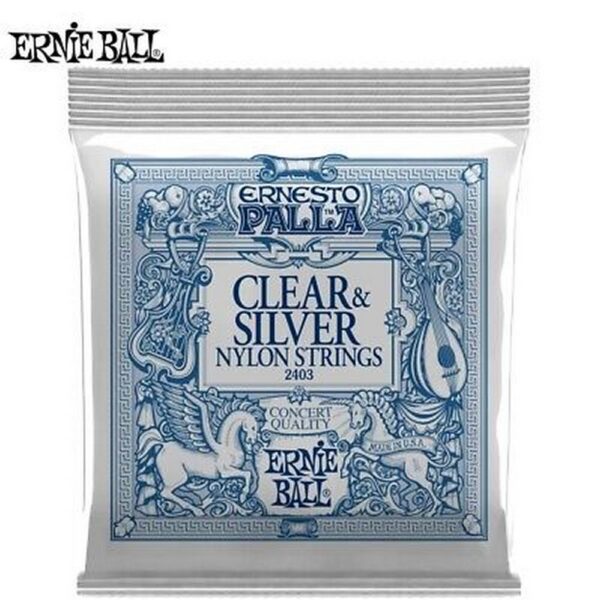 Ernie Ball 2403 Ernesto Palla Clear&Silver nylon medium tension