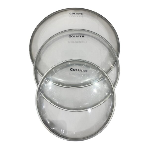 Goliath set plastika za bubanj 10" ,12" ,14" – Clear