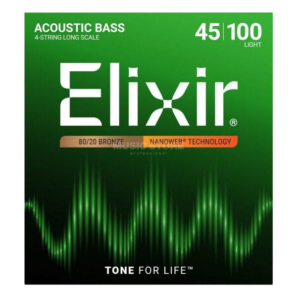 Elixir 14502 Debljina 045-100 Nanoweb serija Žice za bas gitaru